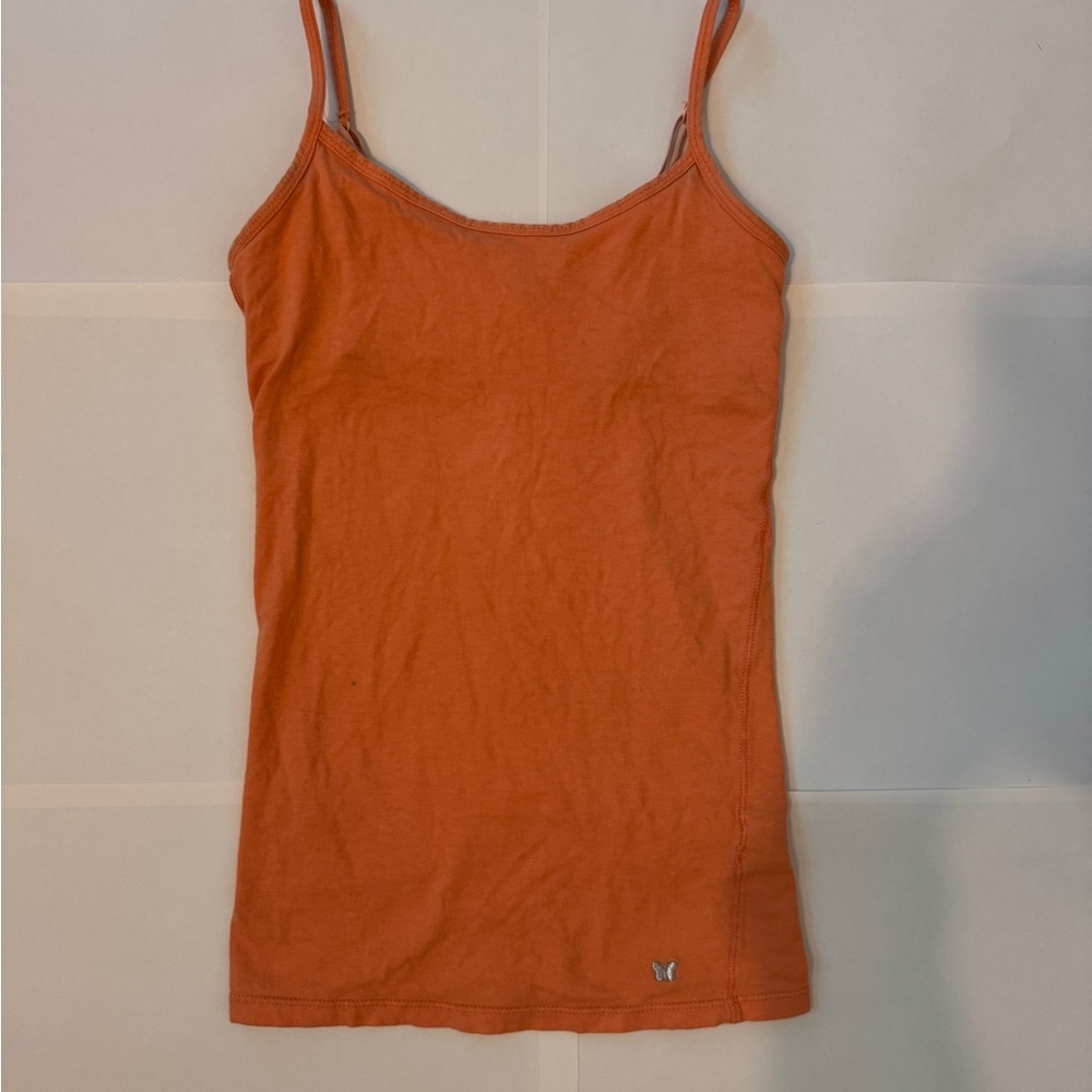 Aeropostale Orange Fitted Sleeveless Camisole